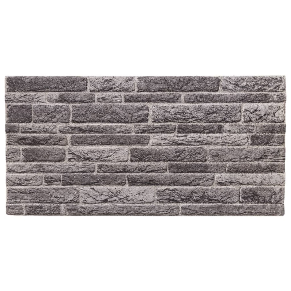 Paneles de pared 3D 10 unidades EPS gris antracita 100x50