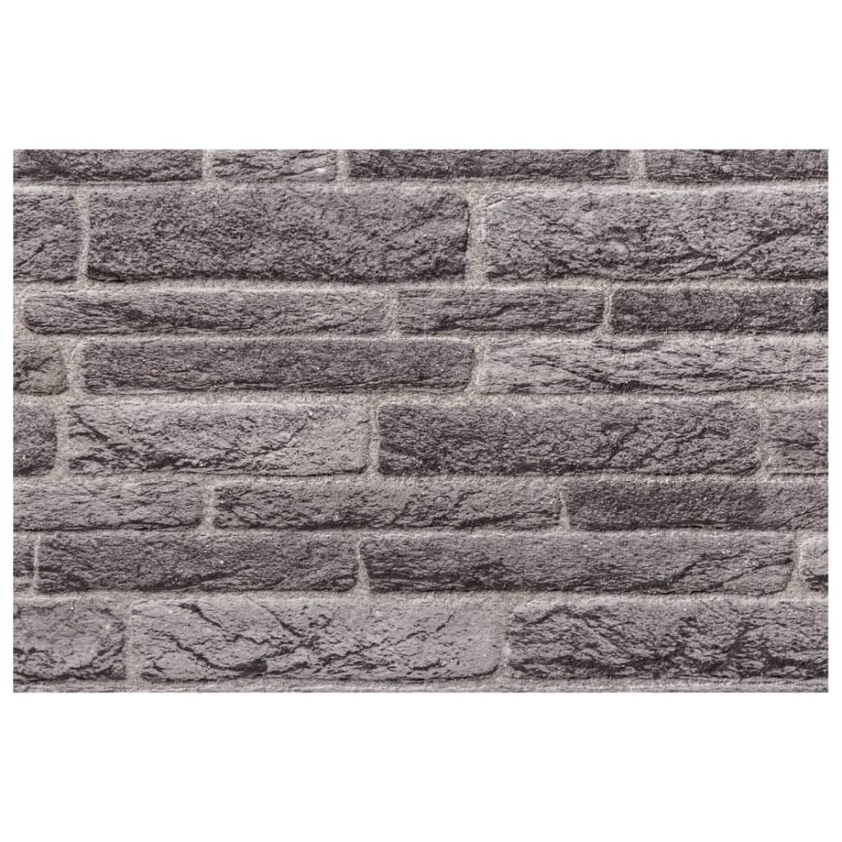 Paneles de pared 3D 10 unidades EPS gris antracita 100x50
