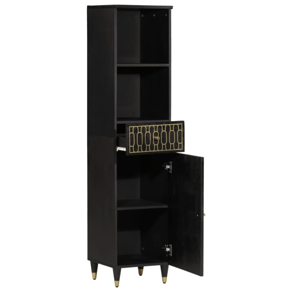 Mueble de baño madera maciza de mango 38x33x160