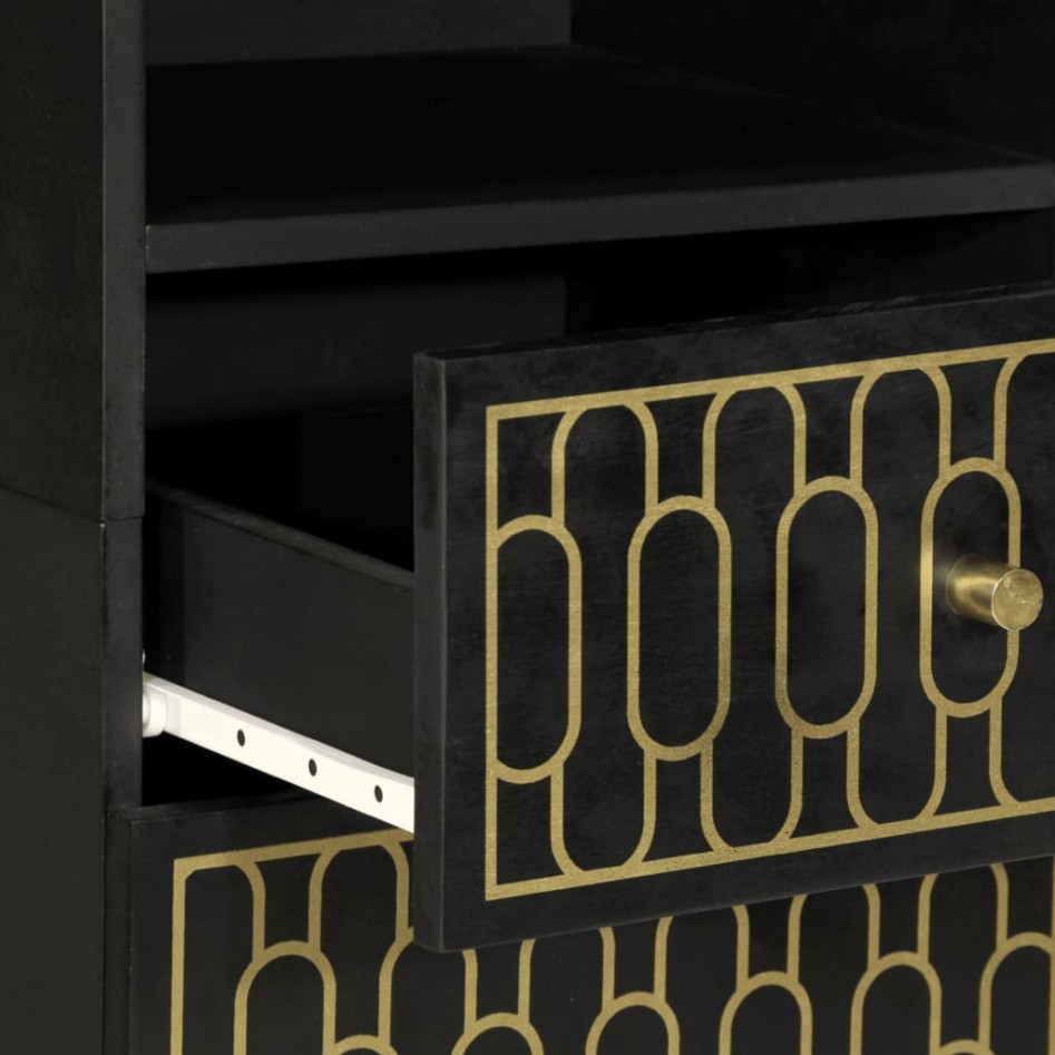 Mueble de baño madera maciza de mango 38x33x160