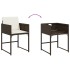 Set comedor de jardín 7 pzas con cojines ratán sintético