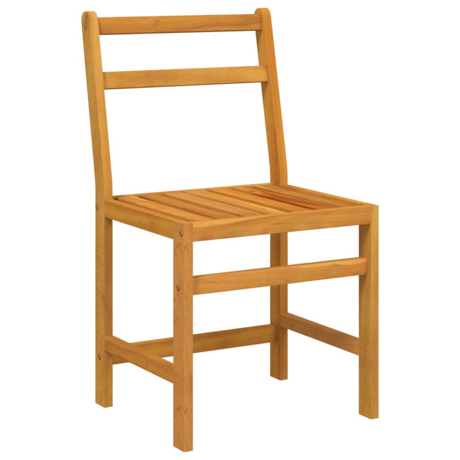 Juego de balcón 3 piezas madera maciza de