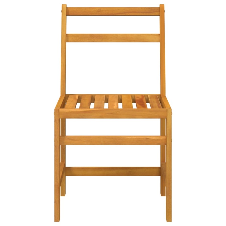 Juego de balcón 3 piezas madera maciza de