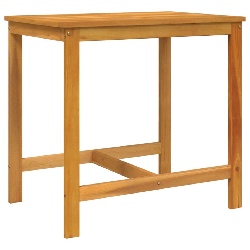 Juego de balcón 3 piezas madera maciza de