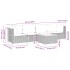 Set de muebles de jardín 5 pzas y cojines ratán sintético