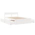 Estructura de cama sin colchón madera de pino blanca 140x190