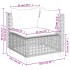 Set de muebles de jardín 6 pzas y cojines ratán sintético