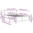 Estructura de cama sin colchón madera maciza marrón 120x190