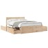 Estructura de cama sin colchón madera maciza de pino 120x190