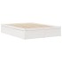 Estructura de cama sin colchón madera de pino blanca 140x200