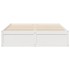 Estructura de cama sin colchón madera de pino blanca 140x200