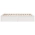 Estructura de cama sin colchón madera de pino blanca 140x200