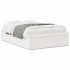 Estructura de cama sin colchón madera maciza blanca 120x190