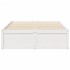 Estructura de cama sin colchón madera maciza blanca 120x190