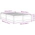 Estructura de cama sin colchón madera maciza blanca 120x190