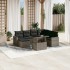 Set de sofás de jardín y cojines 8 piezas ratán sintético