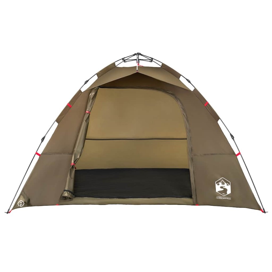 Tienda de pesca para 4 personas apertura rápida verde