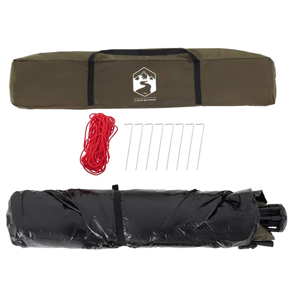 Tienda de pesca para 4 personas apertura rápida verde