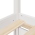 Estructura de cama sin colchón madera maciza de pino 160x200