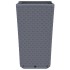 Jardineras 4 unidades PP gris 32,5x32,5x57