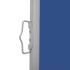Toldo lateral retráctil para patio azul 140x600