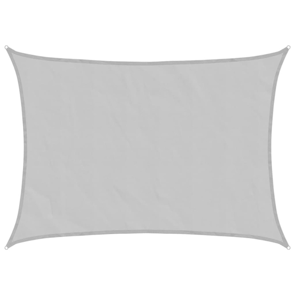 Toldo de vela poliéster oxford 100% gris claro 8x6