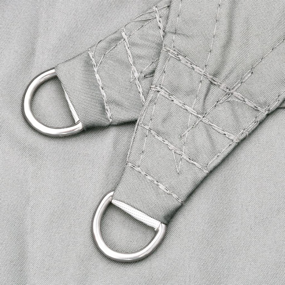 Toldo de vela poliéster oxford 100% gris claro 8x6