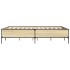 Estructura cama madera ingeniería metal roble Sonoma 160x200