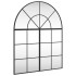 Espejo de pared arco de hierro negro 80x100