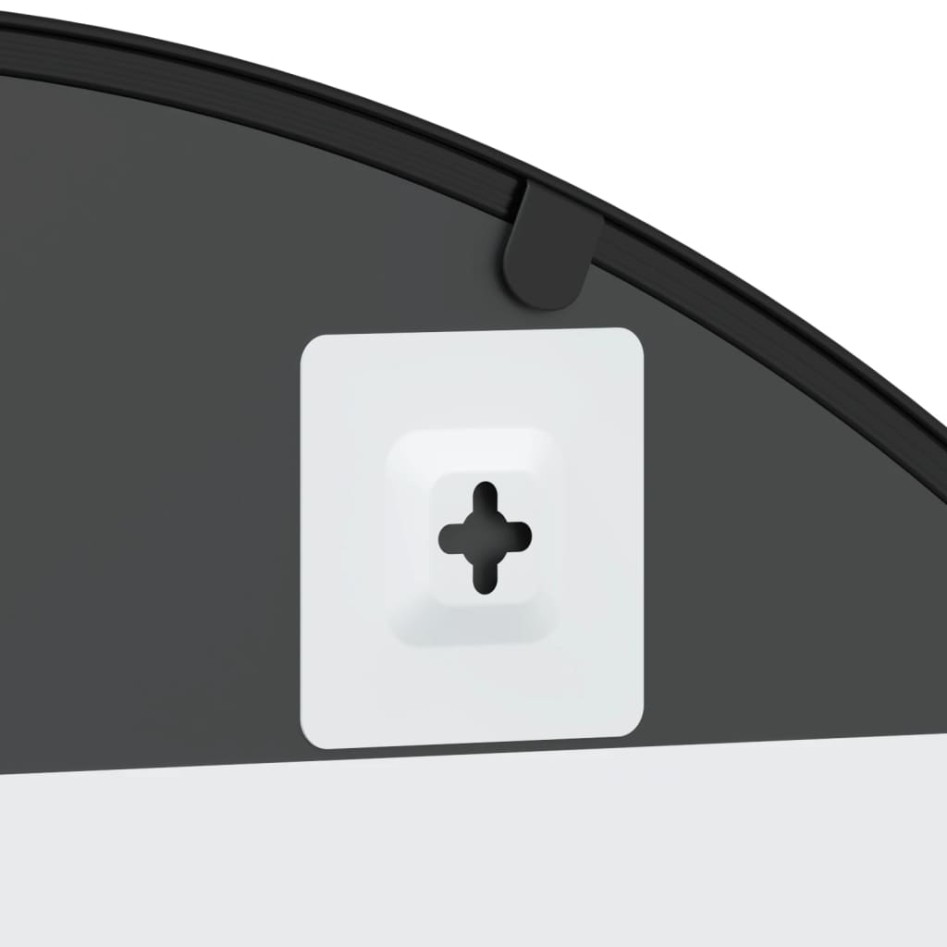 Espejo de pared arco de hierro negro 80x100