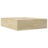 Estructura de cama madera de ingeniería roble Sonoma 150x200
