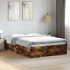Estructura de cama madera de ingeniería roble ahumado