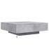 Mesa de centro con luces LED gris hormigón 100x100x31