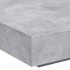 Mesa de centro con luces LED gris hormigón 100x100x31