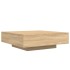 Mesa de centro madera de ingeniería roble Sonoma 100x100x31