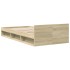 Cama con cajón madera ingeniería roble Sonoma 90x200
