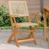 Sillas de jardín 2 uds madera maciza de acacia ratán PE
