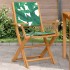 Sillas de jardín 2 uds madera acacia y tela estampado de