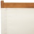 Sillas de jardín 2 uds madera maciza acacia y tela crema