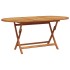 Set de comedor jardín 7 pzas polipropileno madera maciza