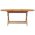 Set de comedor jardín 7 pzas polipropileno madera maciza
