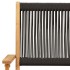 Set de comedor jardín 7 pzas polipropileno madera maciza