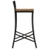 Taburetes altos 4 uds madera maciza de mango