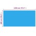 Cubierta de piscina rectangular PE azul 1200x600