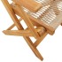 Set de comedor jardín 5 pzas polipropileno madera maciza