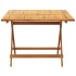 Set de comedor de jardín 5 pzas tela madera maciza