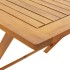 Set de comedor de jardín 5 pzas tela madera maciza