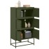 Aparador de acero verde oliva 68,5x38,5x123,5