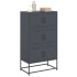Aparador de acero gris antracita 68,5x38,5x123,5