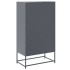 Aparador de acero gris antracita 68,5x38,5x123,5